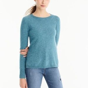 J. Crew Women’s Cashmere Crewneck Sweater in Heather Bright Harbour